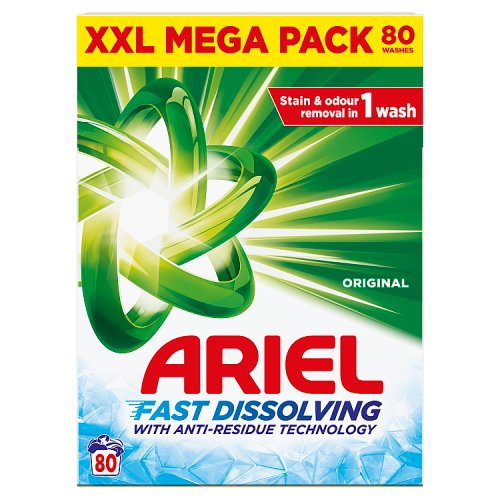 Ariel Powder 80w pack shot