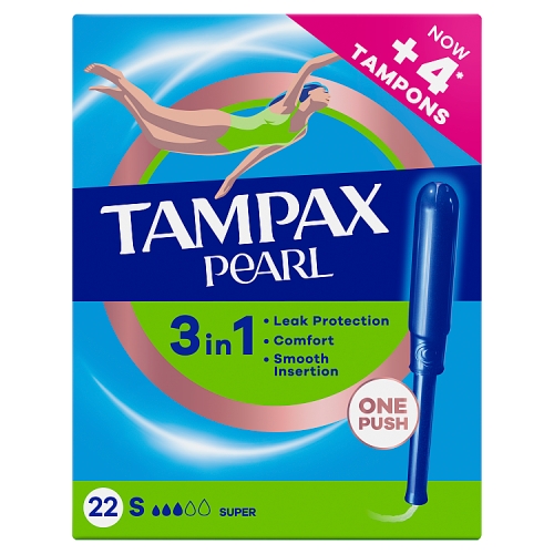 Tampax Pearl Super 22s pack shot