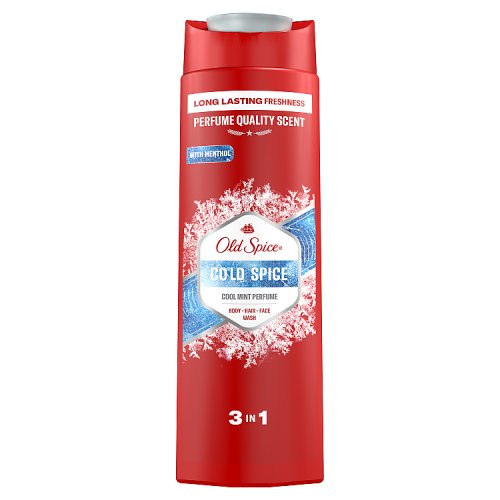 Old Spice Shower & Bath Liquid Cold 400ML CSx6 pack shot