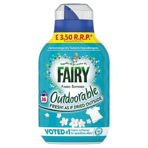 Fairy Fabric Enhancers Liquid Regular 36s PM £3.50 504ml pack shot