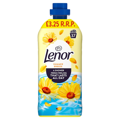 Lenor Fabric Conditioner Summer Breeze 37w PMP £3.25 pack shot