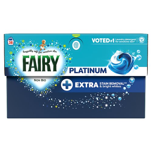 Fairy Non-Bio Platinum+ Pods 38ct pack shot
