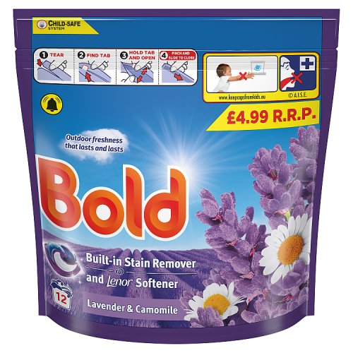 Bold Pods 12ct Lavender and Chamomile PMP £4.99 pack shot