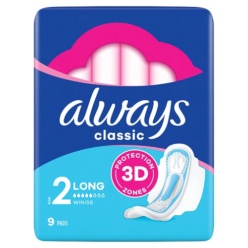 Always Maxi Classic Long 9s (Size 2) pack shot