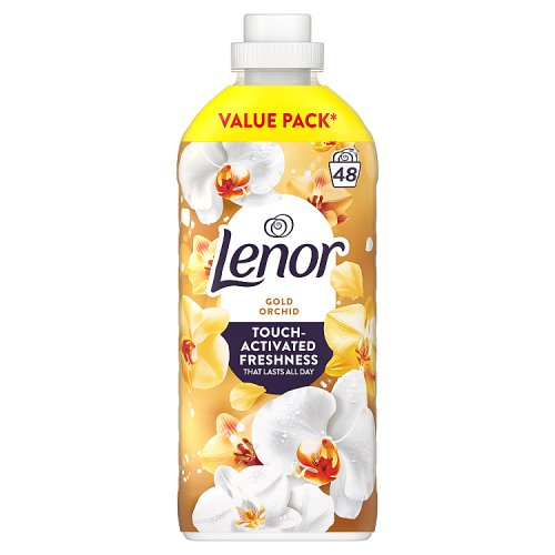 Lenor Fabric Enhancers Liquid Gold Orchid 48s 1.48Ltr pack shot