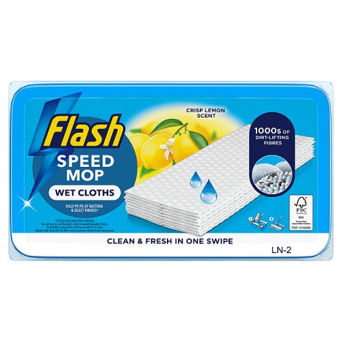 Flash SpeedMop Refill Pads Anti Bacterial Lemon 24ct pack shot
