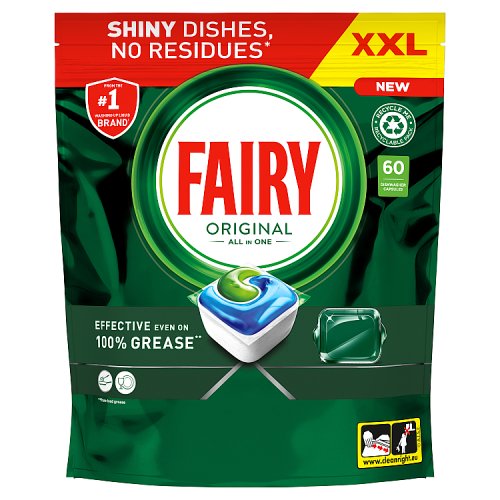 Fairy Original Dishwasher Tablets 60s pack shot