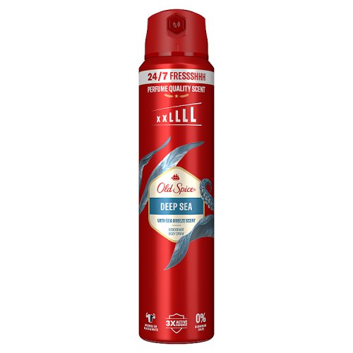 Old Spice Deodrant Spray Deep Sea 250ml pack shot