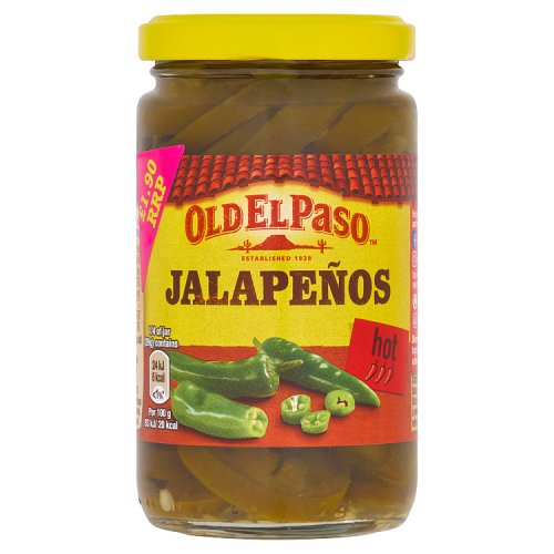 Old El Paso Accomps Jalapeno Hot 4x215g PMP £1.90 pack shot