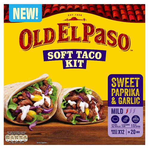 Old El Paso Soft Taco Sweet Paprika & Garlic Kit pack shot