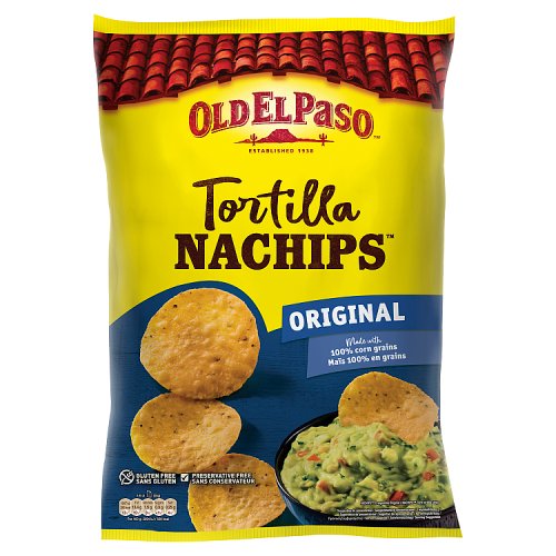 Old El Paso Tortilla Nachips 5x185g pack shot