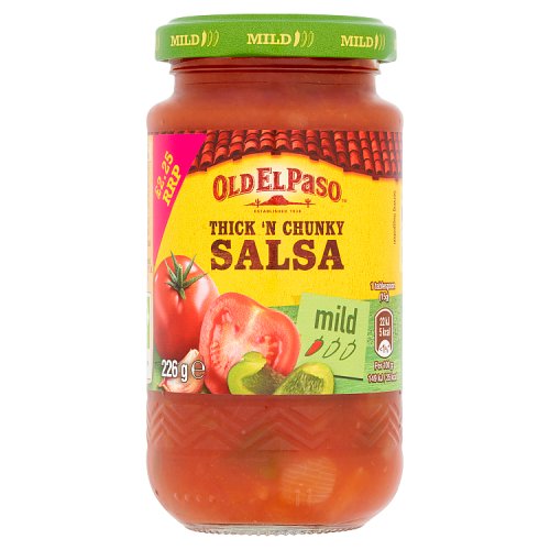 Old El Paso Accomps Salsa Mild 4x226g PMP £2.25 pack shot