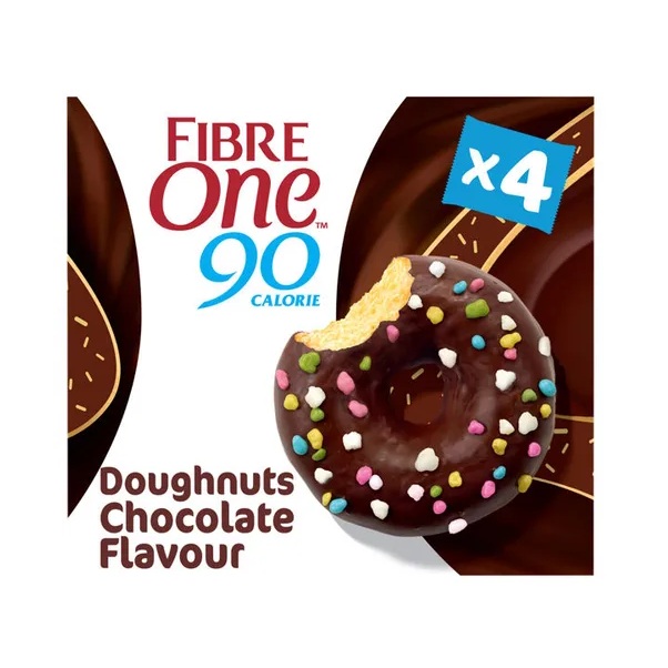 Fibre One Doughnut Chocolate 23g pack shot