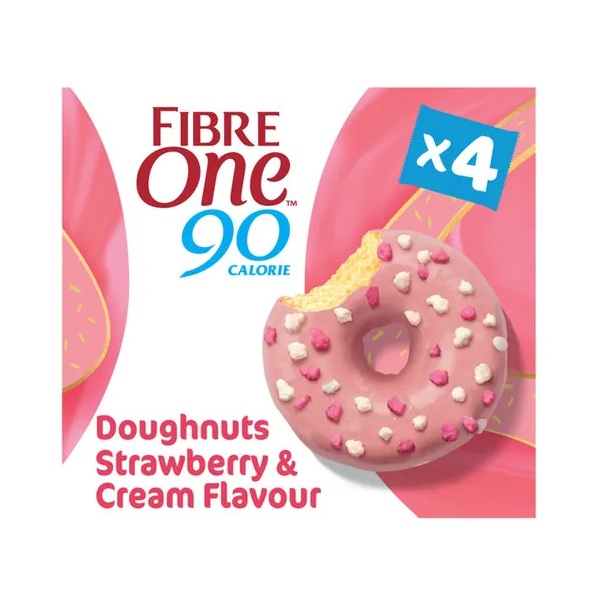 Fibre One Doughnut Strawberry 23g pack shot