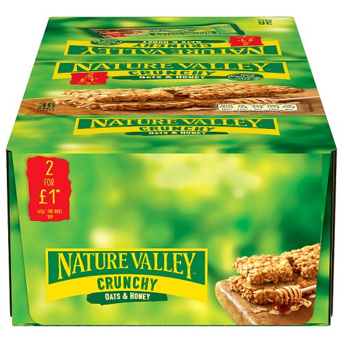Nature Valley Crunchy Oats And Honey 1x18x42g PMP £0.65 pack shot