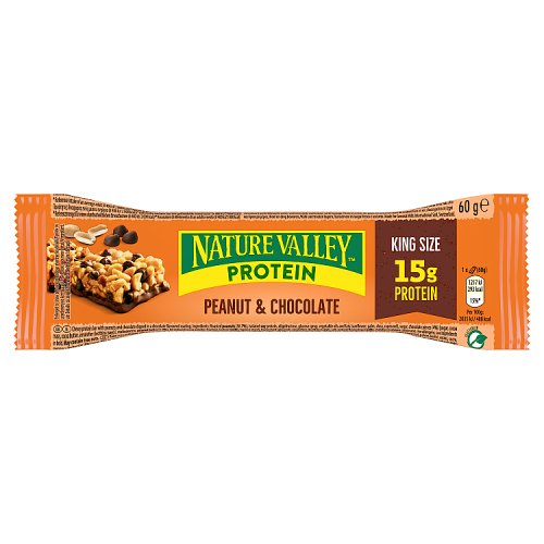 Nature Valley Protein King Size Peanut & Chocolate Cereal Bar 60g pack shot