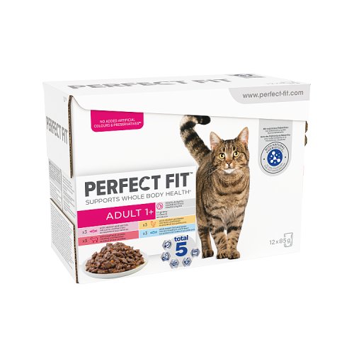 Perfect Fit Huhn Rind Lachs Fisch 85g pack shot