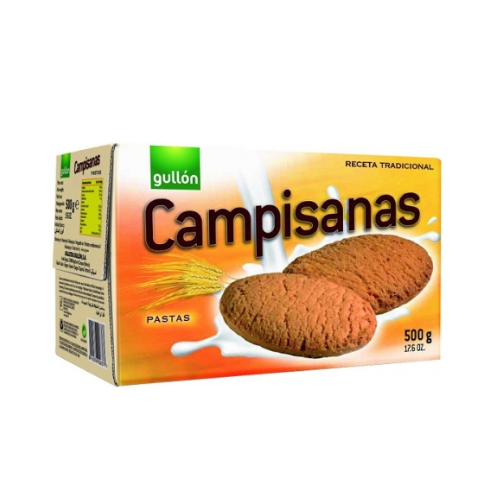Gullon Pastas Campisana Coconut Biscuits 500g pack shot