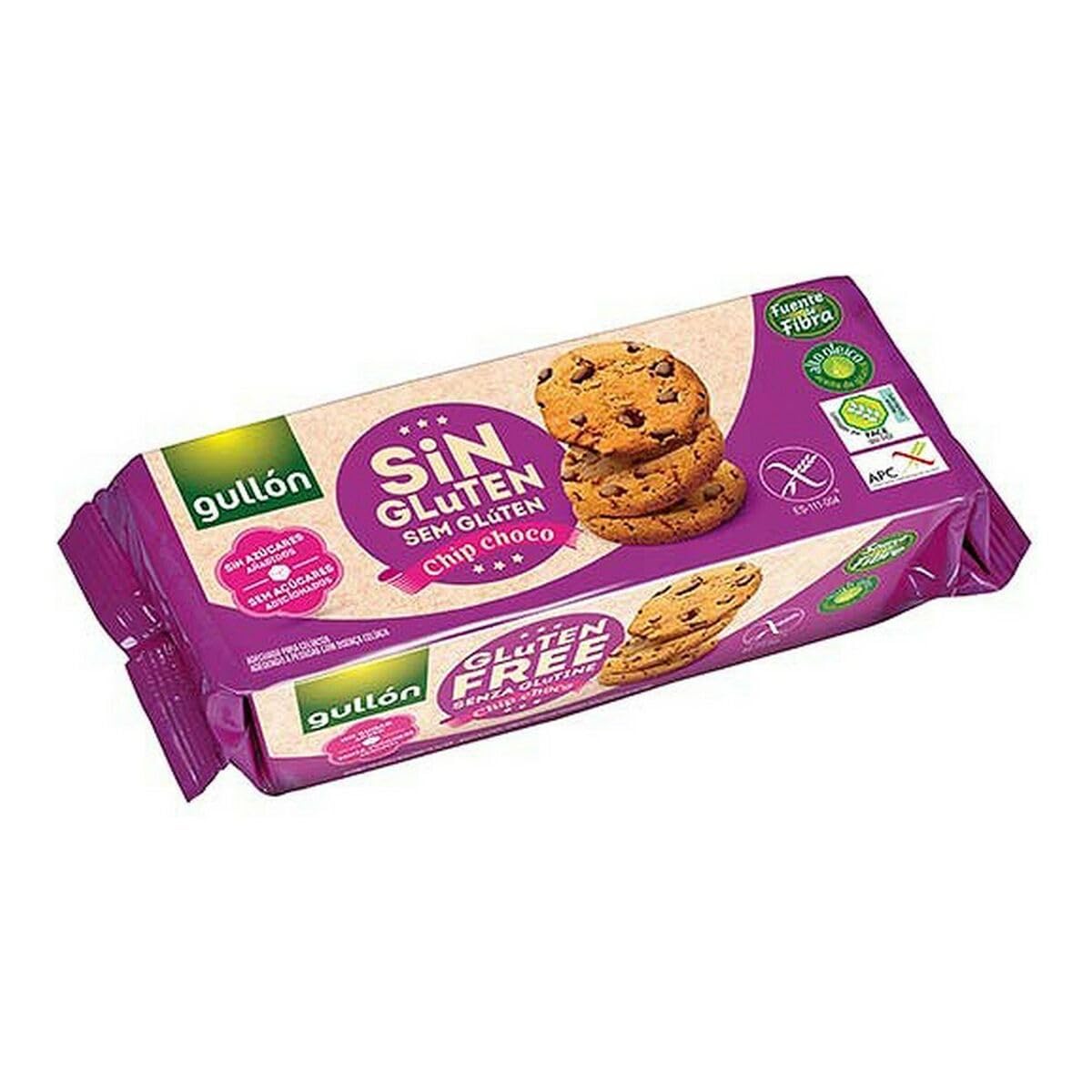 Gullon Gluten Free Choc Chip Cookies 130g pack shot