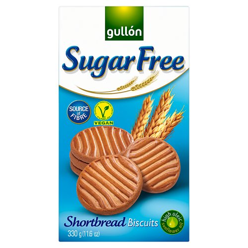 Gullon Sugar Free Shortbread 330g pack shot