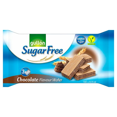 Gullon Sugar Free Choco Wafer 180g pack shot