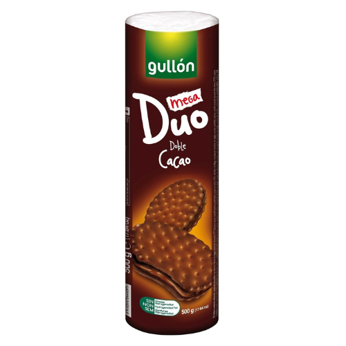 Gullon Mega Duo Double Choco 500g pack shot