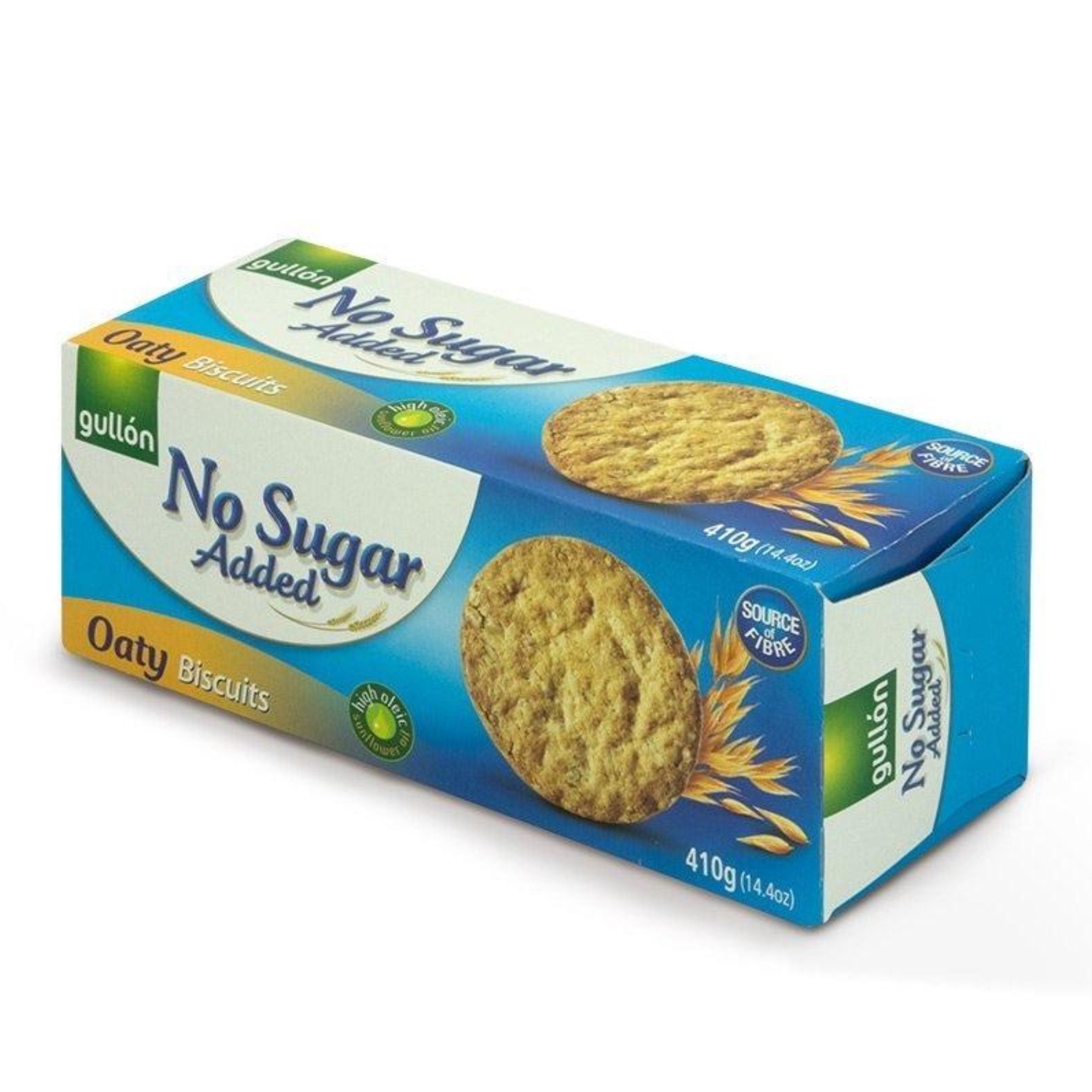 Gullon No Added Sugar Oaty Biscuits 410g pack shot