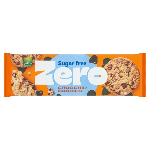 Gullon Zero Sugar Free Choco Chip Cookies 150g pack shot