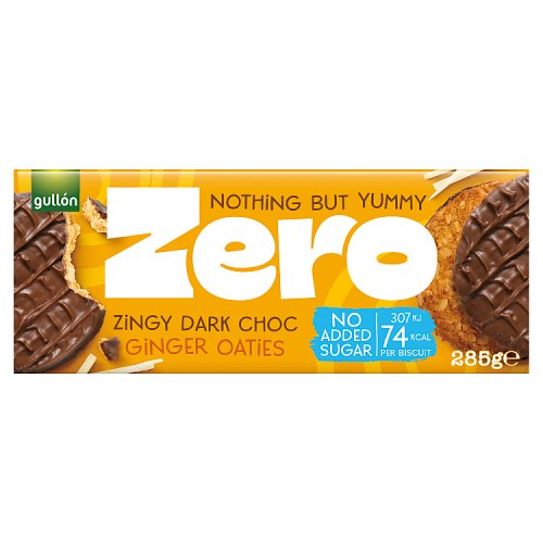 Gullon Zero Zingy Dark Choc Biscuits 285g pack shot