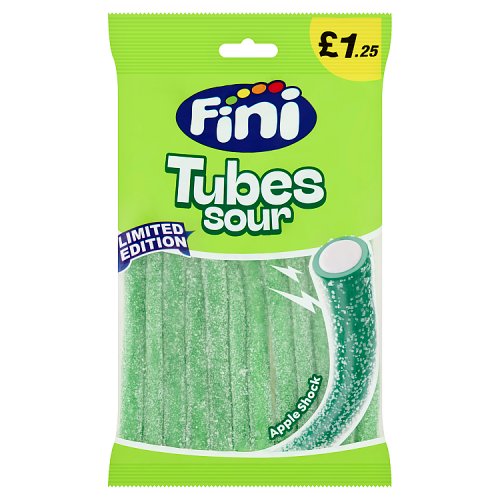 Fini Sour Apple Tubes PM £1.25 140g pack shot