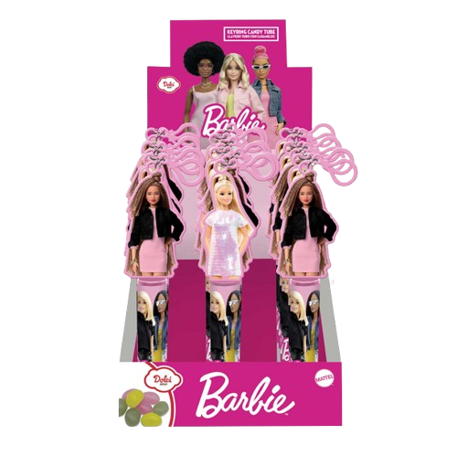 Barbie Keyring Jelly Bean Tube 8g pack shot