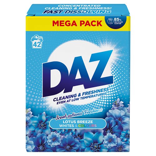 Daz Laundry Powder 42 Wash Lotus Breeze pack shot