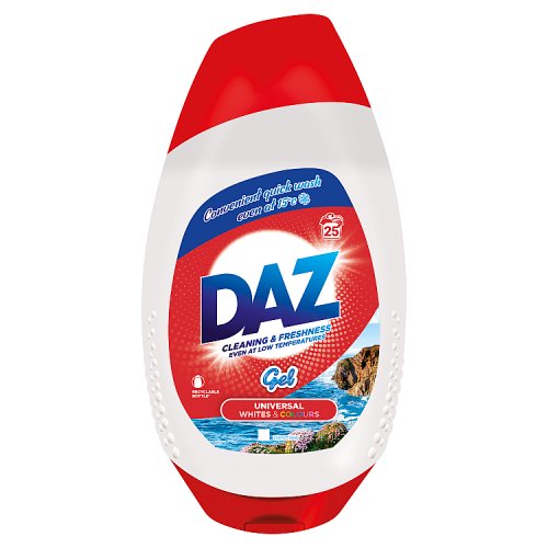 Daz Whites & Colours Gel 875ml (25 Wash) pack shot
