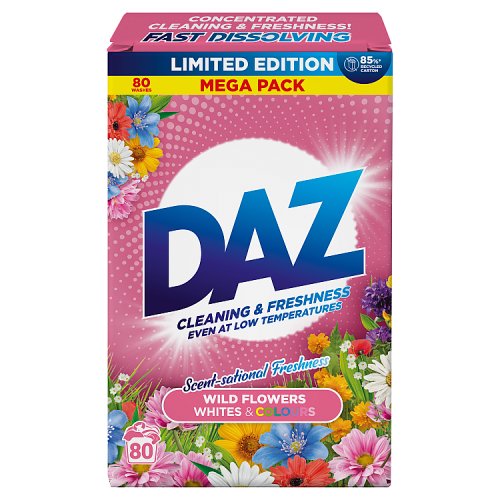 Daz Wild Flowers Powder 80w pack shot