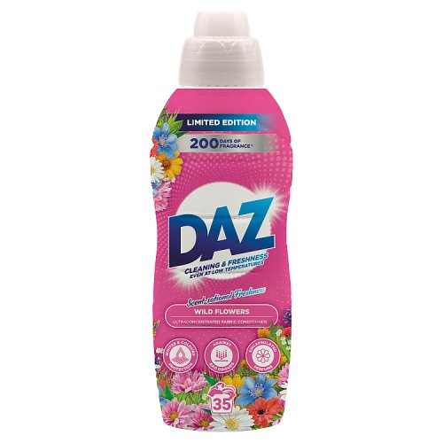Daz Wild Flowers Fabric Conditioner 35w pack shot