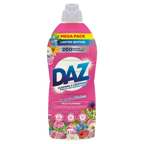 Daz Wild Flowers Fabric Conditioner 116w pack shot