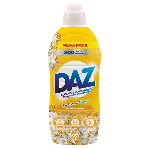Daz Fresh Jasmine Fabric Conditioner 60w pack shot