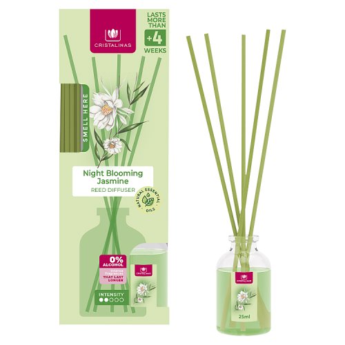 Cristalinas Reed Diffuser Night Blooming Jasmine 25ml pack shot