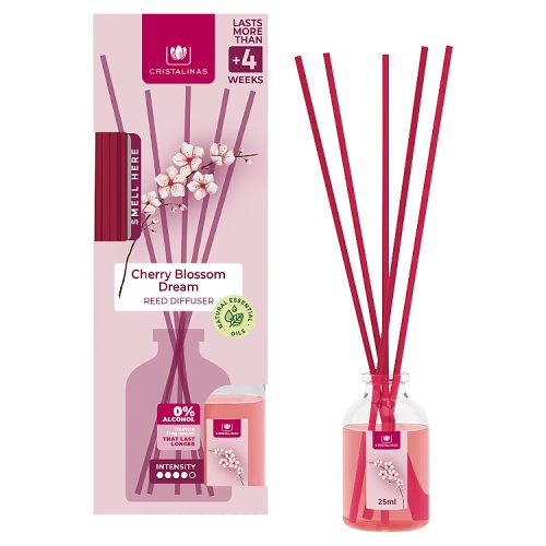 Cristalinas Reed Diffuser Cherry Blossom Dream 25ml pack shot