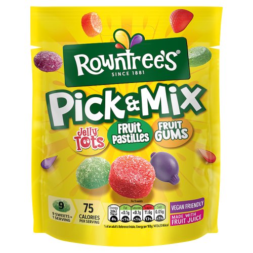 Rowntrees Pick & Mix Pouch Vegan 150g pack shot