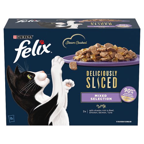 Felix Deliciously Sliced Mixed Selection In Jelly (12 x 85g) pack shot