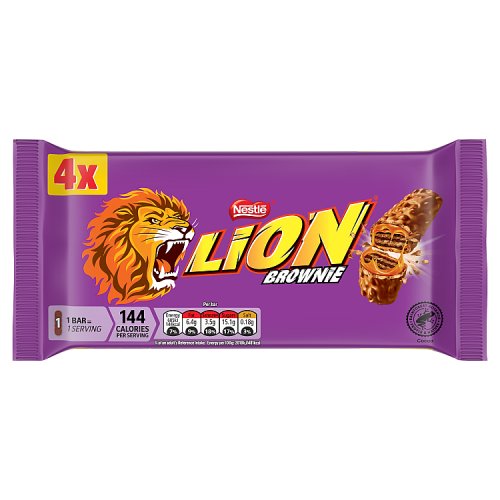 Lion Bar Brownie 4pk (4 x 30g) 120g pack shot