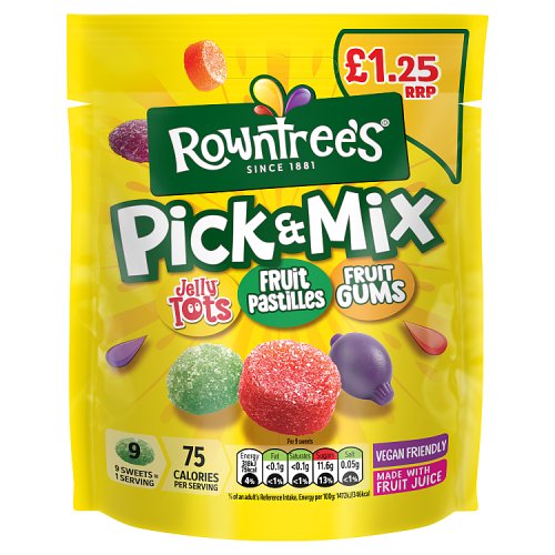 Rowntrees Pick & Mix PM £1.25 120g pack shot