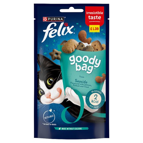 Felix Goody Bag Seaside Mix PM £1.39 60g pack shot