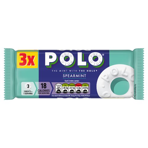 Polo Spearmint Tube (3 x 34g) pack shot