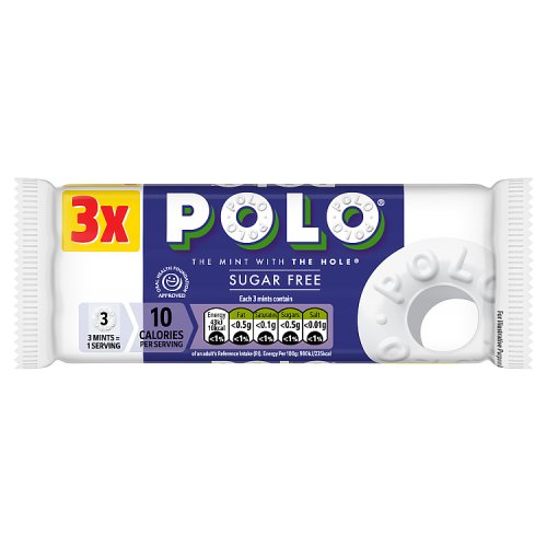 Polo Sugar Free Tube (3 x 33.4g) pack shot