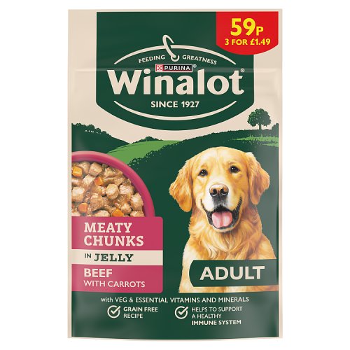 Winalot Chunks In Gravy PM £1.49 100g pack shot