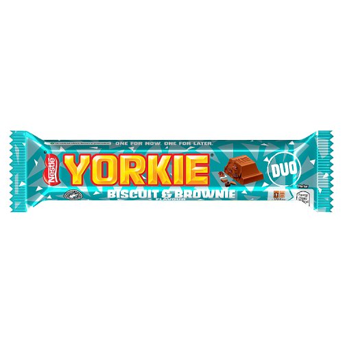 Yorkie Brownie Duo Bar 66g pack shot
