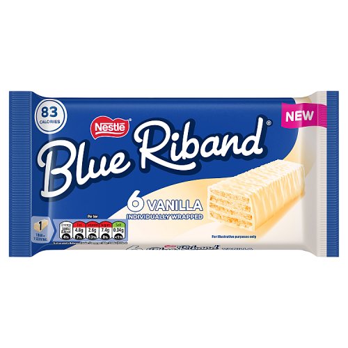 Nestle Blue Riband White 6pk (6 x 18g) pack shot