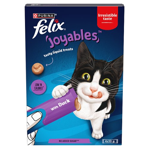 Felix Joyables Duck Liquid Cat Treat (4 x10g) pack shot